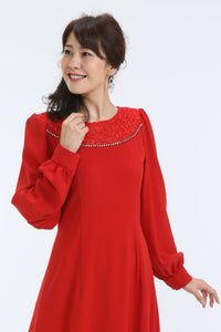 ドレス 592 (カラー T8110-赤)